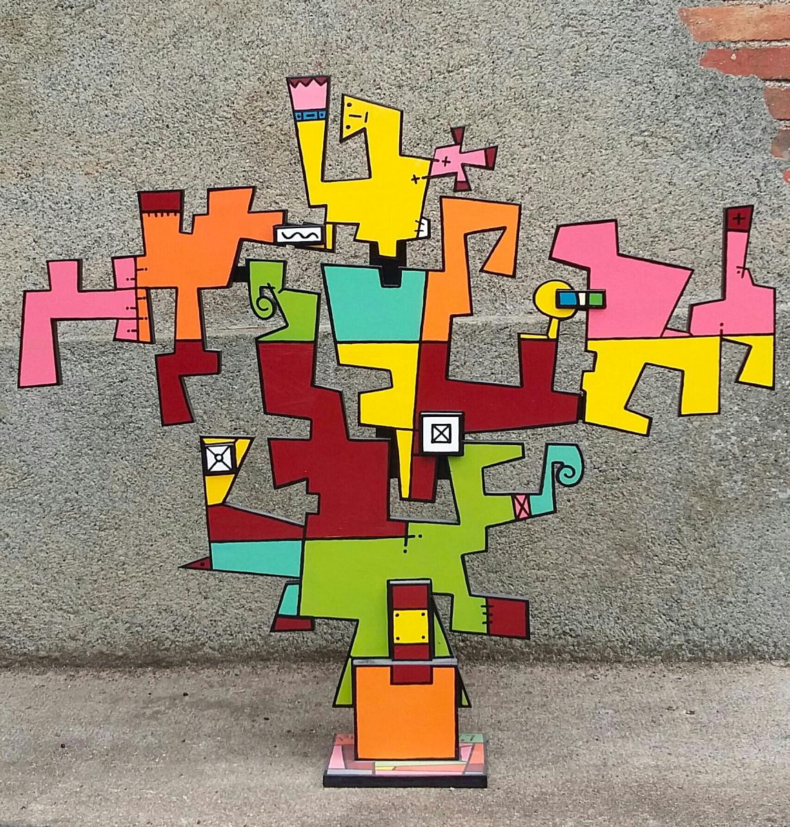 Galerie - sculptures sur bois peintes