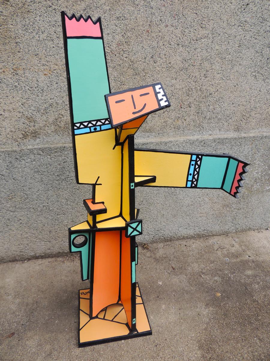Galerie - sculptures sur bois peintes