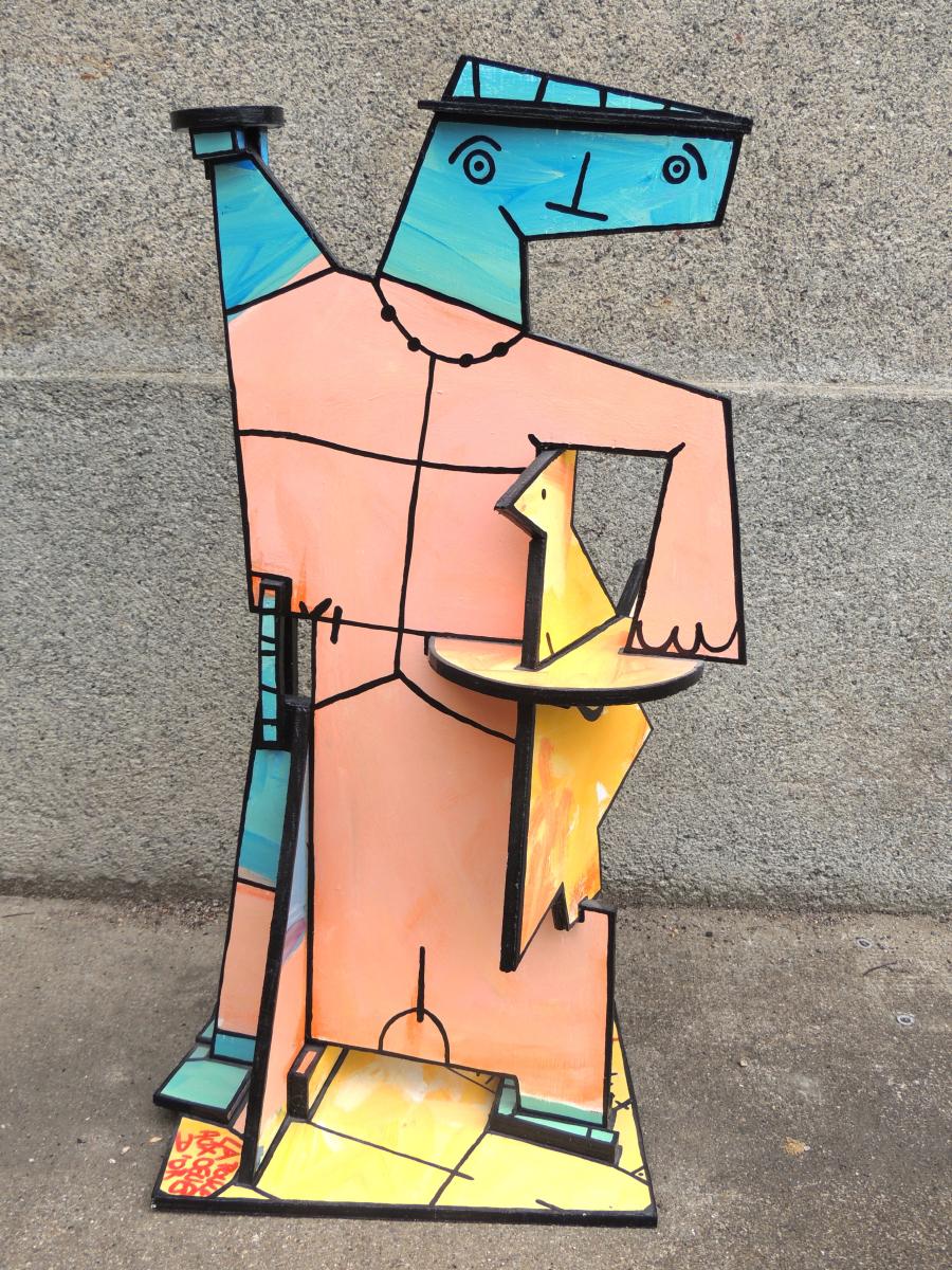 Galerie - sculptures sur bois peintes