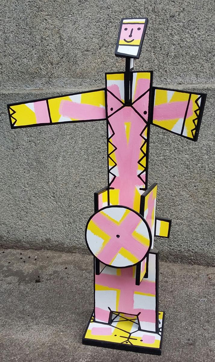 Galerie - sculptures sur bois peintes