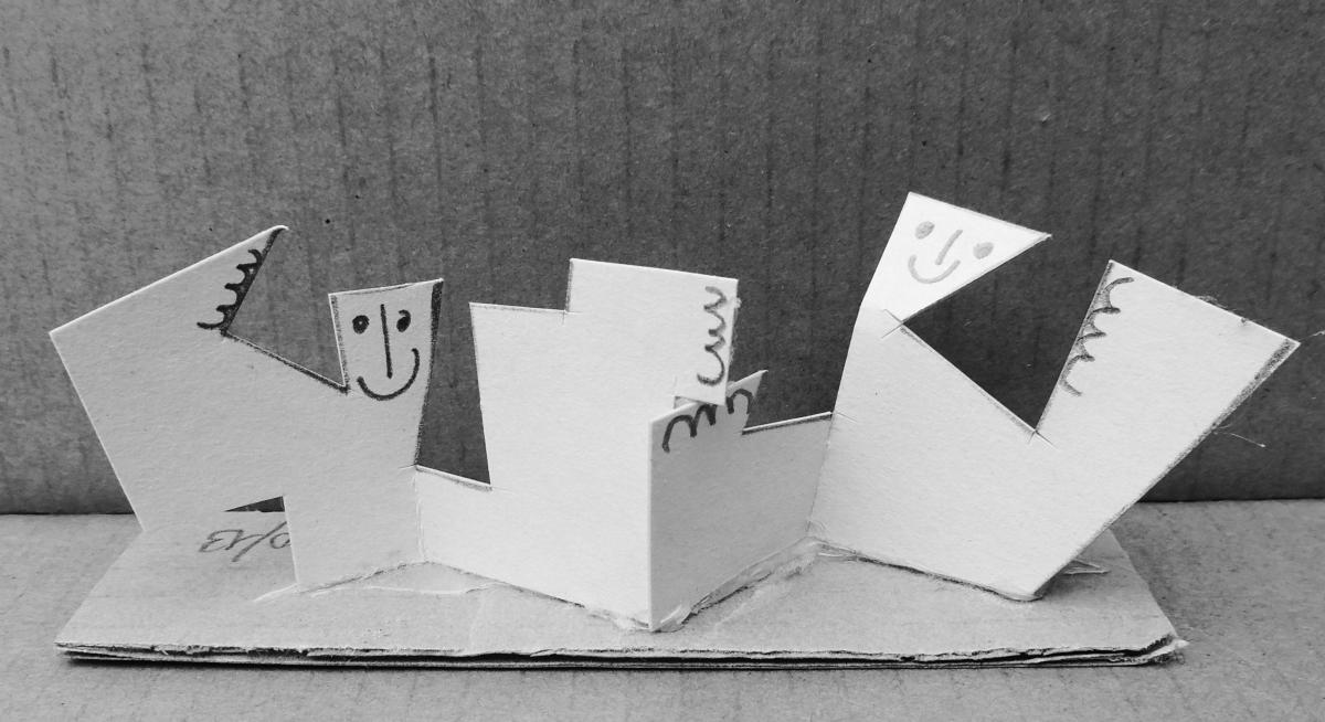 Galerie - sculptures (projets papier)