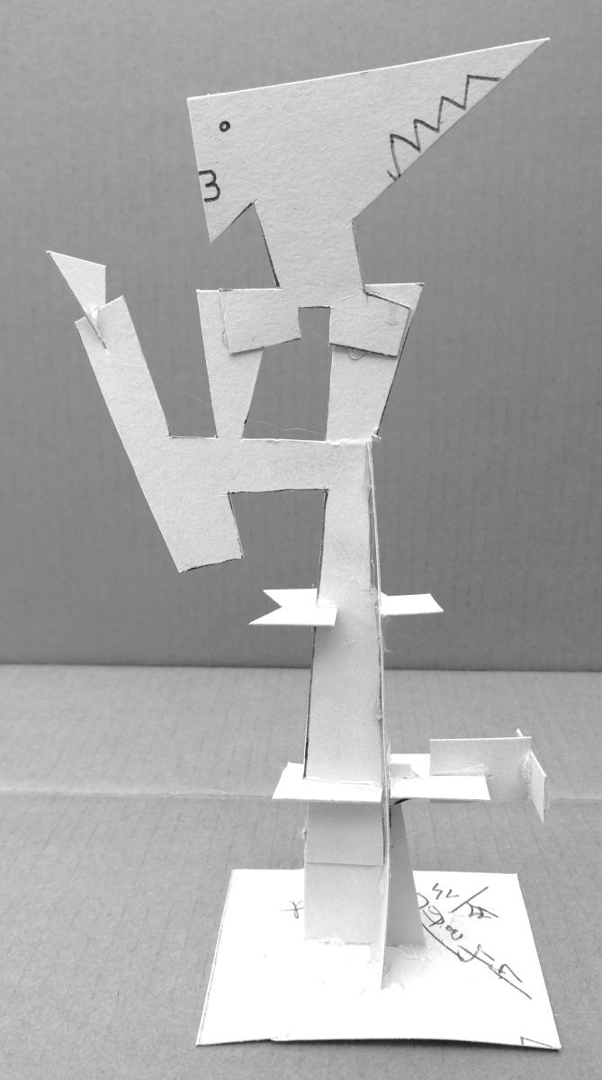 Galerie - sculptures (projets papier)